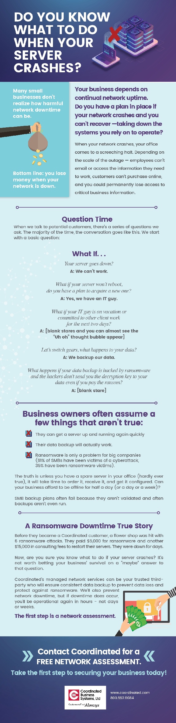[Free Infographic] Do You Know What To Do When Your Server Crashes