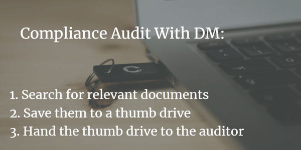 1.compliance DM and thumb drive