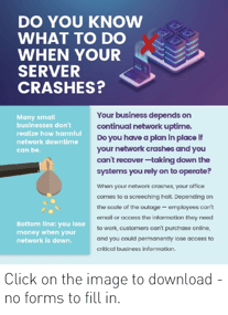 Do you know what to do when your server crashes [infographic]
